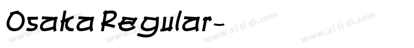 Osaka Regular字体转换